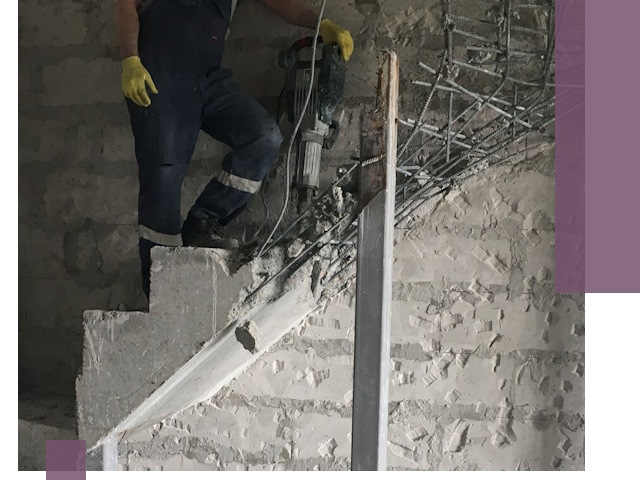 Демонтаж металлических и бетонных лестниц в Барабинске