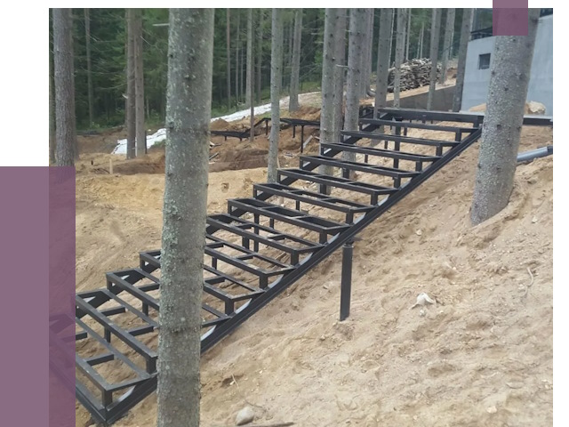 Монтаж металлических лестниц в Барабинске от 13458 руб. 