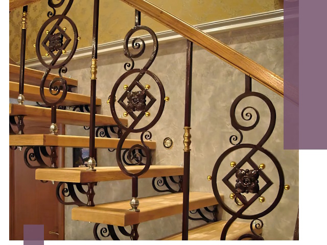 Изготовление кованых лестниц под ключ в Барабинске