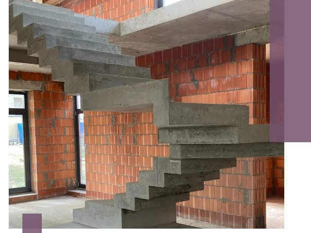 Изготовление бетонных лестниц под ключ в Барабинске