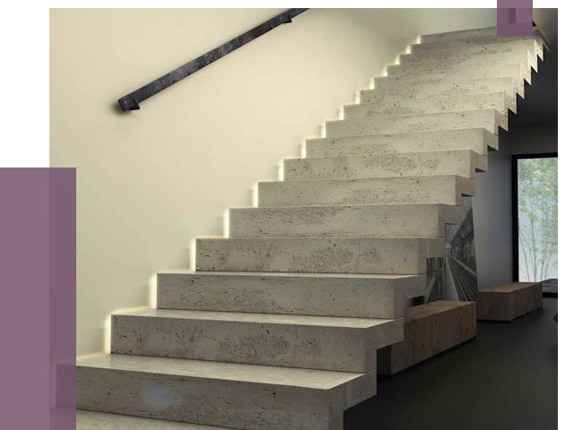 Облицовка бетонных лестниц в Барабинске от 4571 руб/м2