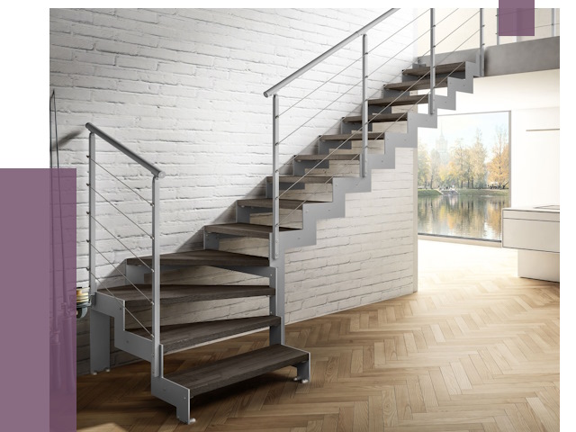 Г-образные лестницы под ключ в Барабинске от 36819 руб. | ПРОЛЁТ-Ббн