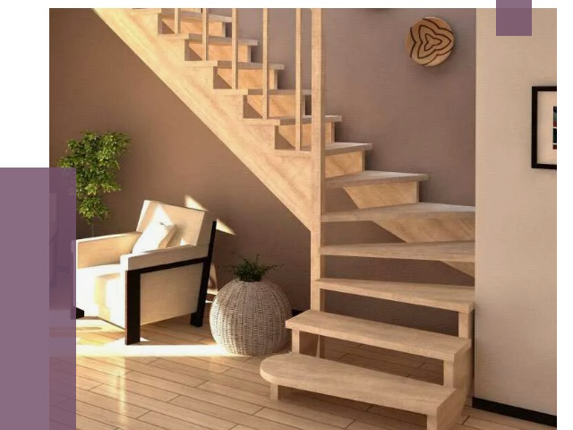 Изготовление Г-образных лестниц в Барабинске от 18790 руб. 