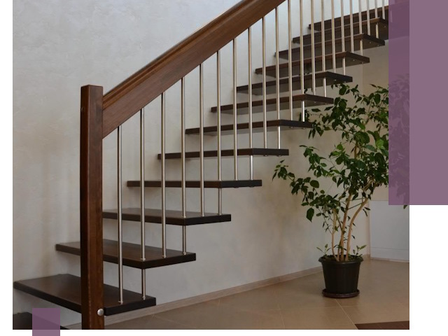 Лестницы на больцах под ключ в Барабинске – изготовление и монтаж