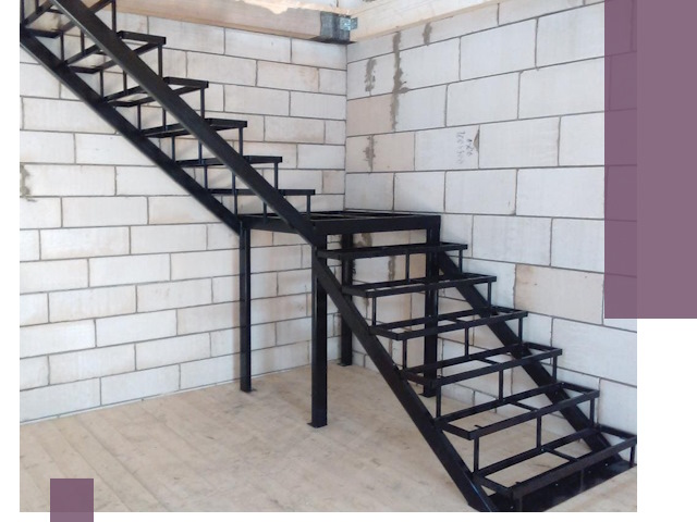 Лестницы на металлокаркасе под ключ в Барабинске — изготовление и монтаж