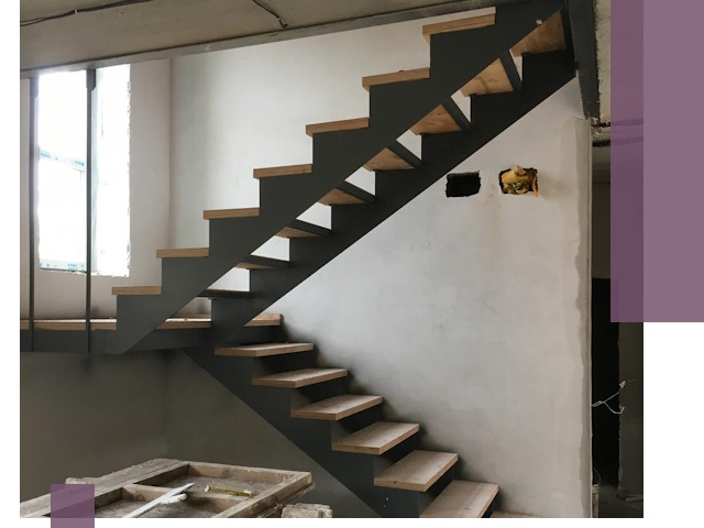 Изготовление лестниц на металлокаркасе в Барабинске от производителя