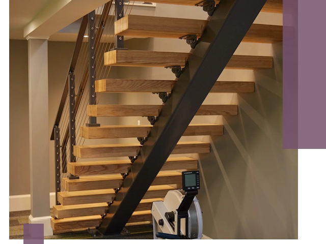 Лестницы на монокосоурах под ключ в Барабинске - изготовление и монтаж