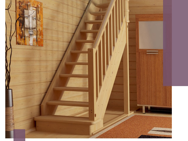 Лестницы эконом класса под ключ в Барабинске — недорого и быстро