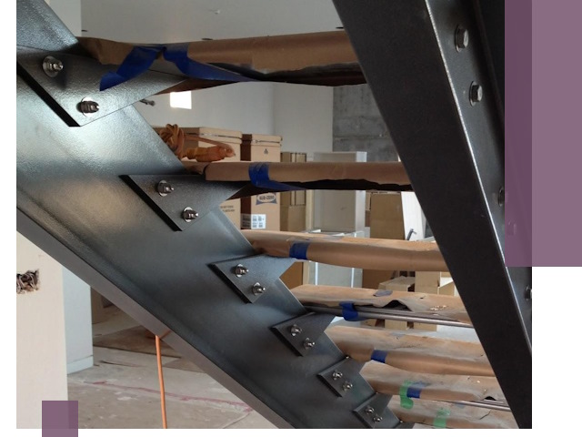 Усиление лестничных конструкций и усиление опор в Барабинске