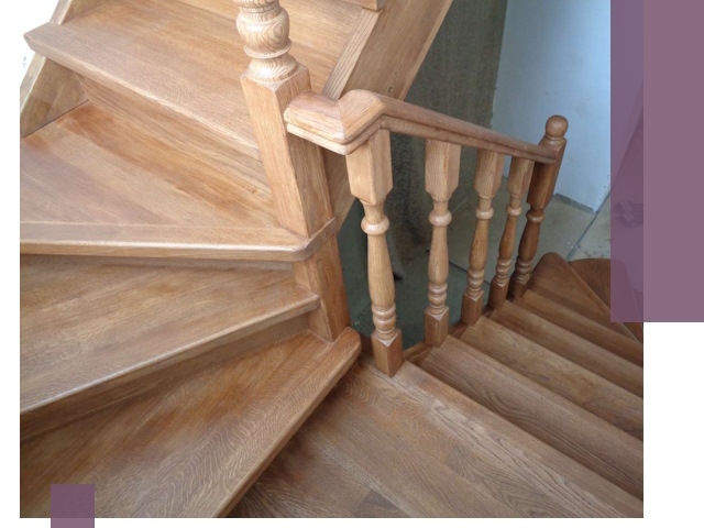 Дубовые лестницы под ключ в Барабинске: изготовление и монтаж