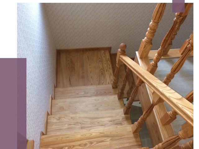 Сосновые лестницы в Барабинске под ключ от 8024 руб.  | ПРОЛЁТ-Ббн