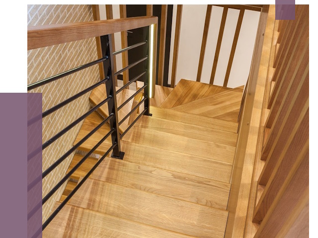 Лестницы из ясеня в Барабинске под ключ от 9954 руб. 