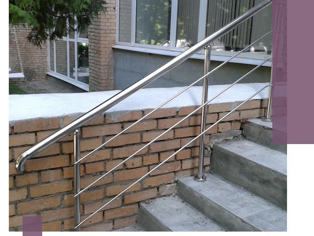 Перила из нержавеющей стали высокого качества в Барабинске
