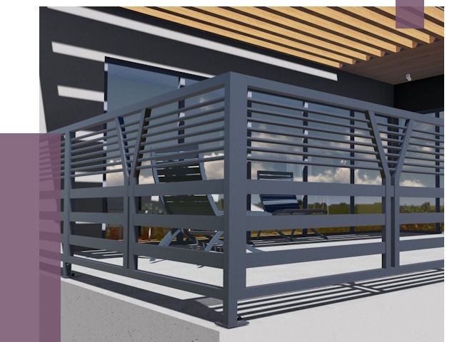 Изготовление балконных ограждений в Барабинске от 10665 руб. | ПРОЛЁТ-Ббн