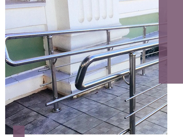 Ограждения пандусов из металла и нержавейки в Барабинске