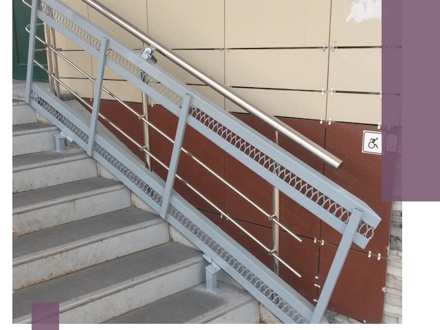 Изготовление откидных пандусов под ключ в Барабинске