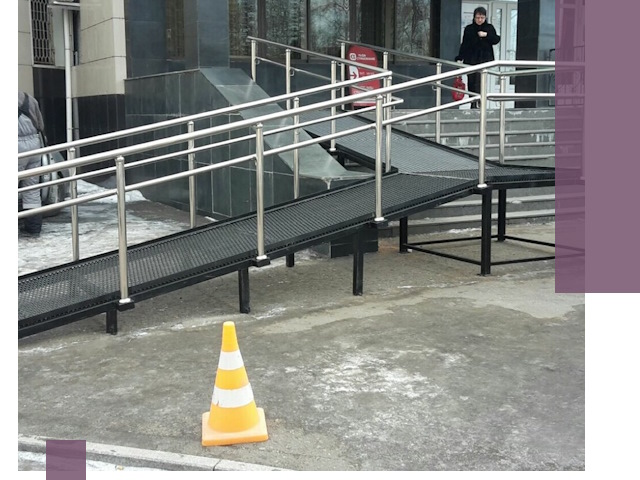 Стационарные пандусы под ключ в Барабинске — изготовление и монтаж