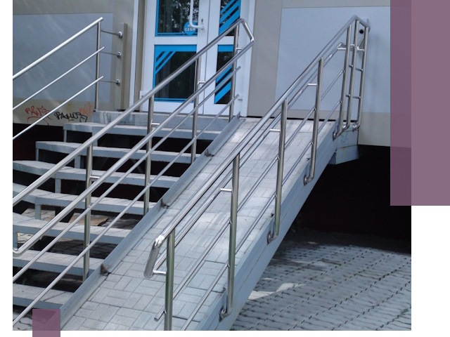 Пандус на крыльцо под ключ в Барабинске: монтаж и изготовление