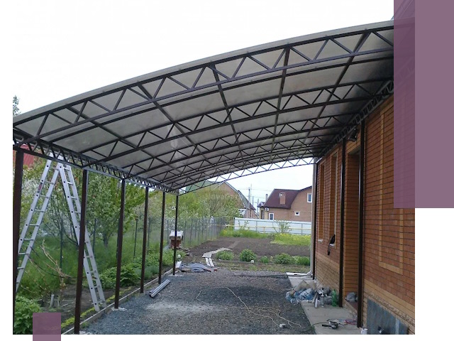 Профессиональный монтаж навесов под ключ в Барабинске