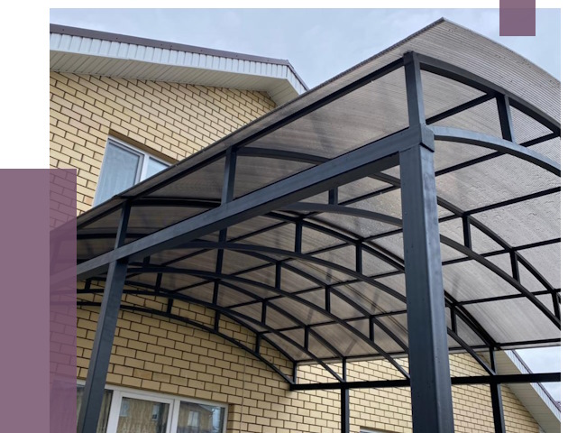 Монтаж козырьков в Барабинске от 11427 руб. | ПРОЛЁТ-Ббн