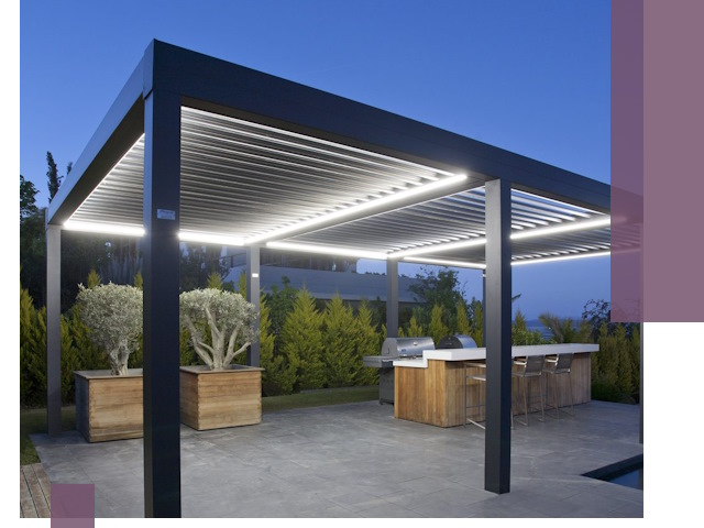 Навесы отдельно стоящие под ключ в Барабинске из металла и поликарбоната