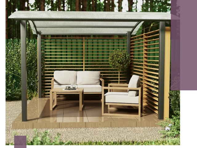 Навесы для дачи в Барабинске: изготовление, монтаж и демонтаж