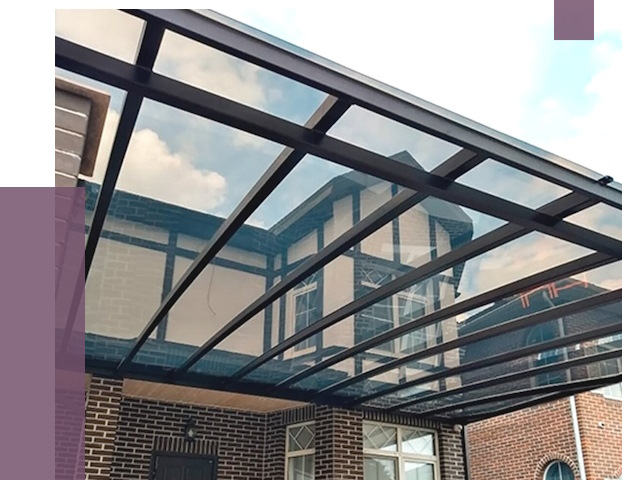 Навесы из поликарбоната в Барабинске от 8552 руб. под ключ — ПРОЛЁТ-Ббн