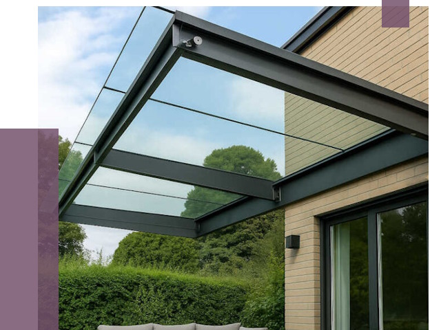 Стеклянные навесы и козырьки в Барабинске от 12188 руб.