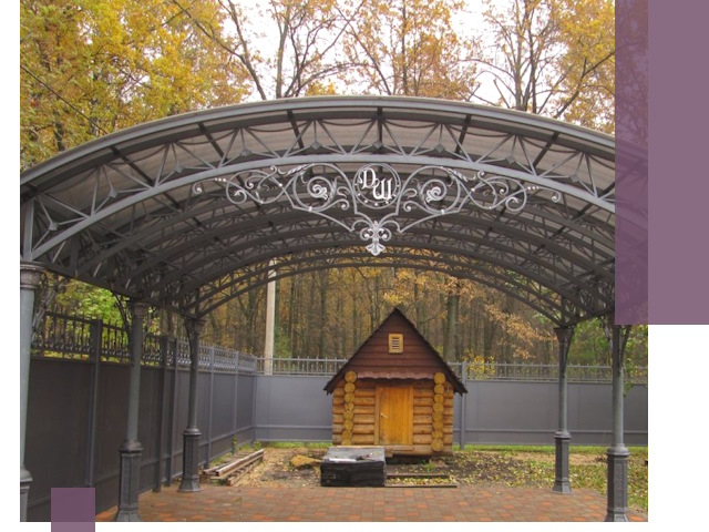 Кованые навесы премиум-класса под заказ в Барабинске