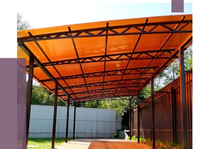 Односкатные навесы под ключ в Барабинске от 13052 руб. 