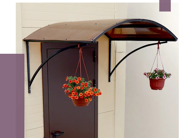 Козырьки над входом в Барабинске от 14728 руб.  | ПРОЛЁТ-Ббн