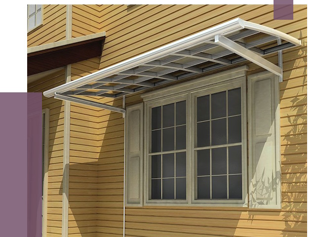 Козырьки над окнами в Барабинске от 7567 руб. — монтаж, покупки | ПРОЛЁТ-Ббн