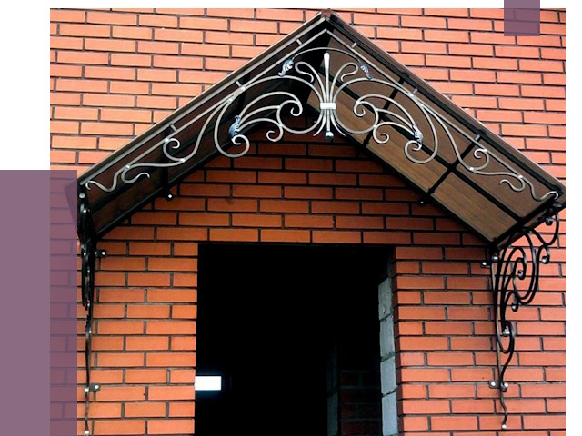 Металлические козырьки в Барабинске от 10614 руб. 