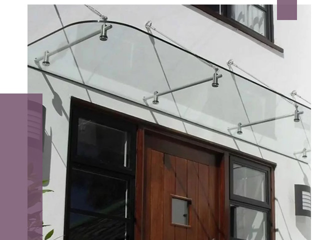 Стеклянные козырьки в Барабинске от 18790 руб. | ПРОЛЁТ-Ббн