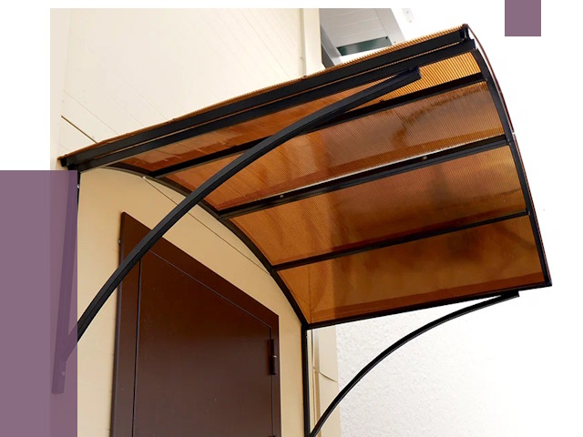 Недорогие козырьки в Барабинске от 7536 руб.  | ПРОЛЁТ-Ббн