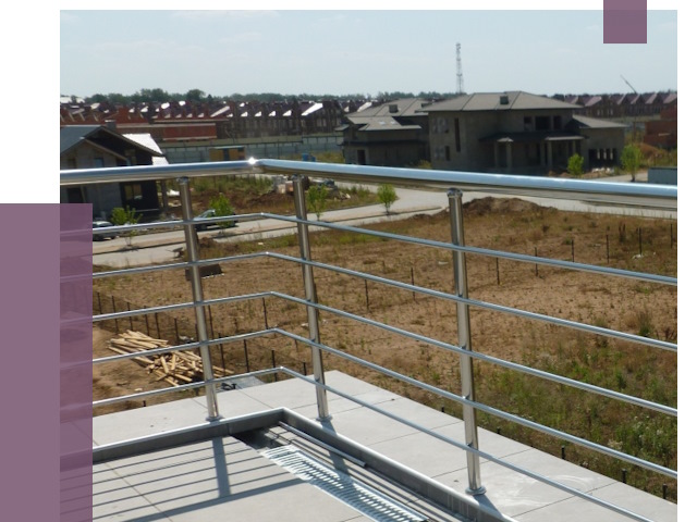 Парапеты из нержавеющей стали в Барабинске от 7922 руб. за м² | ПРОЛЁТ-Ббн