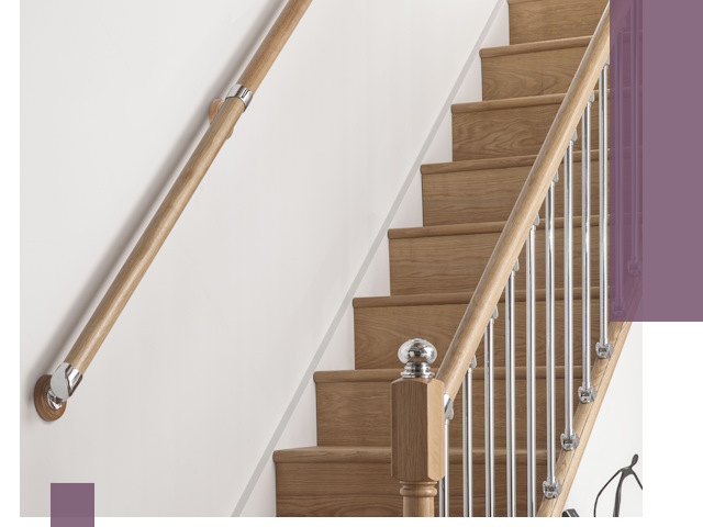 Пристенные поручни из стали и нержавейки под монтаж в Барабинске